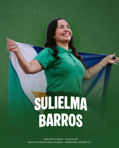 Sulielma Barros em material oficial da campanha