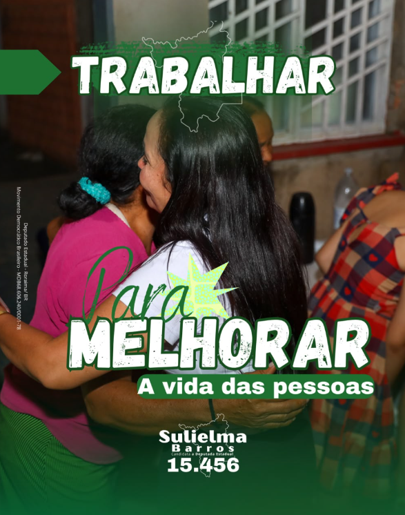 Sulielma Barros abraçando uma moradora durante uma ação comunitária